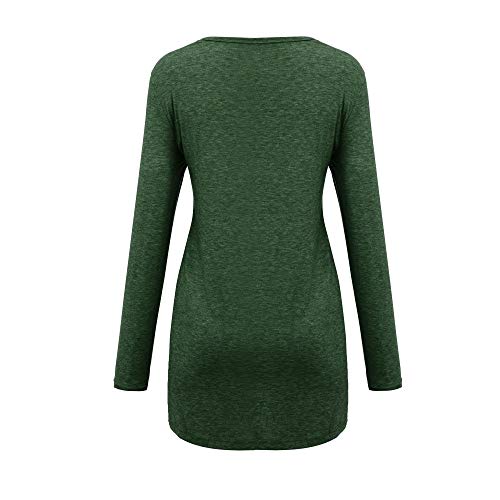 Limsea Womens Casual Color Block 3/58 Sleeve Long Sleeve Round Neck Pocket T Shirts Blouses Sweatshirts Tops Sexy Long Batwing Sleeve Loose Pullover Casual Top Blouse T-Shirt