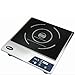 Empava Electric Stove Induction Cooktop Vertical with 2 Burners Vitro Ceramic Smooth Surface Glass in 120v, 12 Inch, Black
