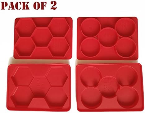 Silicone Burger Press - Meat Patty Maker and Freezer Container Press with 5 Divisions for Tasty and Healthy Patties for Sausage Patties, Hash Browns, Cutlets