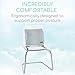 Xtra-Comfort Lumbar Support Cushion - Lower Back Pillow for Office Chair, Car, Men, Women, Gaming - Ergonomic Orthopedic Backrest Foam Roll and Adjustable Strap for Therapeutic Pain Relief