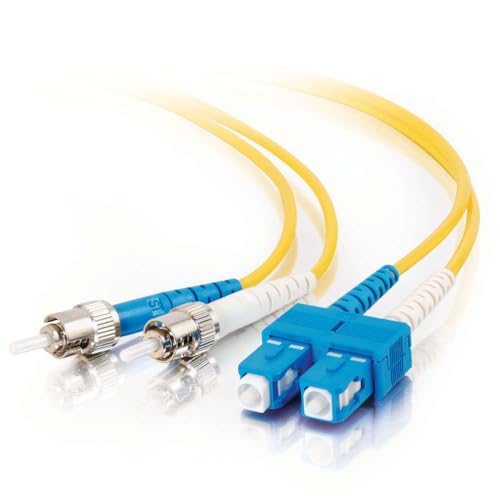 C2G/Cables to Go 37495 SC/ST Duplex 9/125 Single-Mode Fiber Patch Cable (6 Mete…