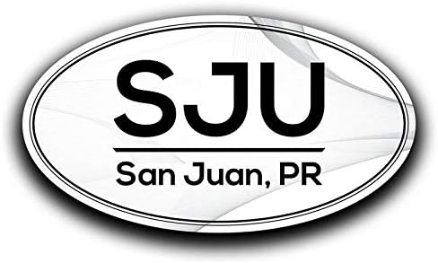 Amazon Com More Shiz Sju San Juan Puerto Rico Airport Code Decal