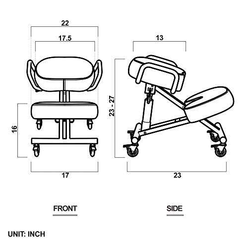 DR.LOMILOMI Ergonomic Kneeling Chair 512AKONI, Adjustable Stool For