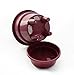 Self Watering + Self Aerating High Drainage Deep Reservoir Round Planter Pot, Maintains Healthy Roots and Moisture, for Indoor & Outdoor & Window Gardens (8 Inch / 1 Gallon, Plum)