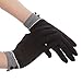 Kenmont Women Summer UV Protection Cotton Lace Gloves || Outdoor Sports Fishing Gloves || Nail Dryer Gloves (Black)