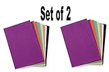 Darice FLT-0498 Felties Sticky Stiff Felt Sheets, 1mm, Bright Colors (Set of 2)
