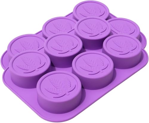 PJ BOLD Marijuana Leaf Silicone Soap Mold Tray, 2 Pack, 12 Cavities