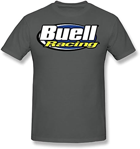 SKOMC Mens Summer Street Printed Buell Racing Logo O Neck T Shirts/Short Sleeve/Tees