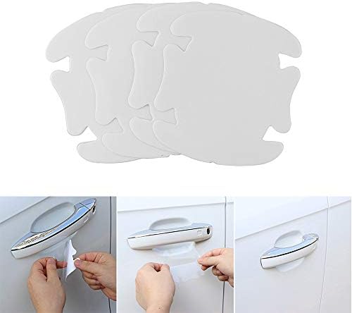 WNJCJX 4pcs car door handle sticker protective film for Toyota for corolla for rav4 for Yaris for prius for car-styling