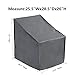 Patio Watcher 100% Waterproof Patio Lounge Chair Cover, Durable Outdoor Lawn Patio Furniture Covers - Grey - Standard-25.5