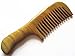 Myhsmooth Gs-2w-mt Wide Tooth Wood Handmade Natural Green Sandalwood No Static Comb with Aromatic Scent for Detangling Curly Hair and Gift -Made of a Whole Piece of Green Sandalwood, Not Mosaic(7