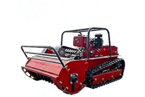 Remote Control Crawler Mower for Lawn & Land Clearing, 21.5-Inch Cutting Width, Self-Propelled Tracked Mower, 60° Slope Capab