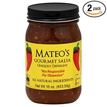 Mateo's Gourmet Salsa, Medium 16 Oz (Pack of 2)