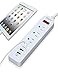 ❤ HITRENDS Power Strip 3 AC Outlets with 3 USB Charging Ports Extension Cord 1250W/10A for iPhone 7 6 6S Plus iPad Samsung HTC LG Tablets Laptop (6ft, White)