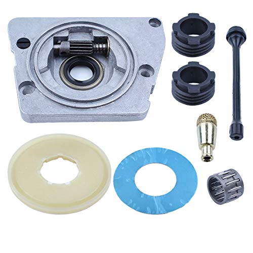 Haishine Oil Pump Worm Gear Dust Cover Washer Hose Filter Kit Fit Husqvarna 61 66 266 268 272 XP 266XP 268XP 272XP Chainsaw Parts