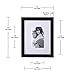 Malden 7x9 Matted Picture Frame - Made to Display Pictures 4x6 with Mat, or 7x9 without Mat - Black