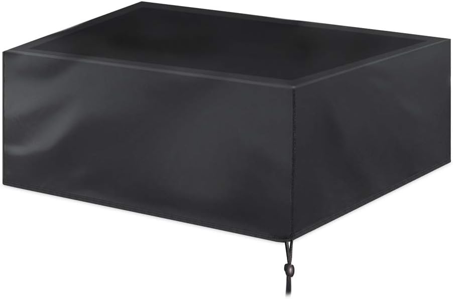 Fenghome 7/8/9 Foot Heavy Duty Fitted Pool Table Cover, Waterproof with Elastic Hem Cord Protective Cover for Billiard/Pool Tables, Black