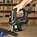 Jigsaw, GALAX PRO 5-Amp Orbital Jig Saw 3000SPM Jigsaw Tool with Laser Guide, Variable Speed Adjustor(1-6), 4-stage orbital pendulume action, Quick release saw blade system, with 2 saw blades GP78221
