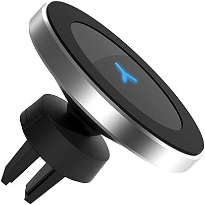 Qi Wireless Car Charger with Magnetic Vehicle Air Vent Holder and Dash Board Mount for iPhone X/ iPhone 8 plus/ iPhone 8/ Samsung Galaxy Note 8/S8/S8+/S7/S7 Edge/S6 Edge+ and All Qi-Enabled Charger