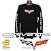 C6 Corvette Black Long Sleeved Shirt W/Script On Sleeves Black Xx Large Bdc6st843