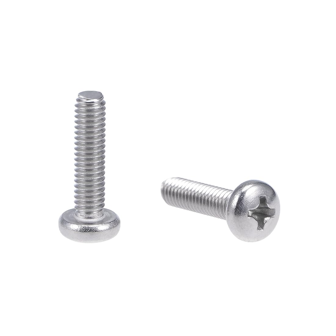 sourcing map M4x16mm Machine Screws Pan Phillips Cross Head Screw 304 Stainless Steel Fasteners Bolts 30Pcs โ image 1