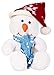 Narwhal Novelties Christmas Plush Snowmen (3-Count) Stuffed Snowman Assortment