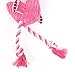 Pet Knots Squeak Plush Dog Toy Cat Toy,Puppy Chew Toy with Ropes,Teeth Clean Doll,Best Friend for Dog/Cat/Other Animals,15.7 Inch Flamingo Also For Kids Children