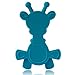 Baby Teething Toy Extraordinaire - Little Bambam Giraffe Teether Toys by Bambeado. Toy for Natural Teething Comfort and for Sore Gums - Gift for Baby Through to Infant - Cyan