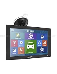 Camión de 9 pulgadas GPS Gran pantalla táctil Camión GPS Xgody Navegación GPS para navegación de automóvil ROM de 8GB SAT NAV Navegador del sistema Alarma de conducción Actualizaciones de mapas de por vida
