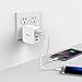 EasyAcc TNSO 4U8A-WUS 40W 8A Wall Charger 4-Port USB Travel Charger with Foldable Plug, Smart Charge Technology for iPhone 6S, 6 Plus, Ipad Pro/Air/Mini, Galaxy S7 S6 Edge and More