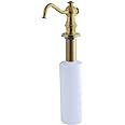 Kingston Brass SD7607 Curved Nozzle Metal Soap Dispenser, Brushed Brass,11-13/16 Inch Length