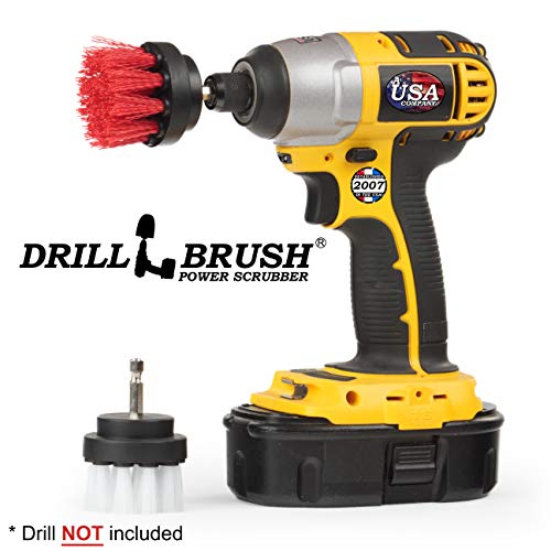 Drill Brush Power Scrubber Drill Powered Scrub Brush Set Rug and Carpet Stain Spot Cleaner
