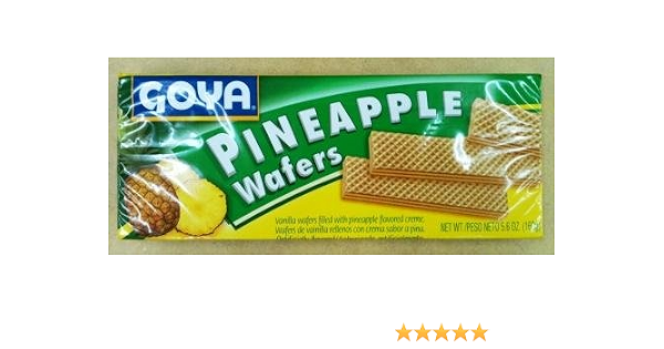 Goya vanilla wafers - pineapple sugar, hydrogenated vegetable fat (which may contains One or more of the following: corn Oil, p (041331049801)