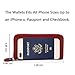Moflycom Womens Wallet RFID Blocking Genuine Leather Zip Around Wallet Clutch Wristlet Travel Long Purse for Women Deep Red