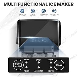 DUMOS Fast & Quiet Ice Maker for Countertop – 9