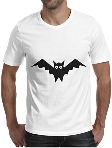 Eoyles Bats Man Comfortable Designer Round Neck White Custom Shirt