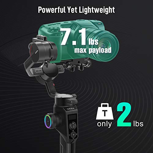 Moza Aircross 2 with Carrying Case, 3-Axis Handheld Gimbal Stabilizer, Up to 7.1 lbs 8 Follow Modes Dual Follow Focus System for DSLR Mirrorless Cameras with Larger Heavier Lens - Thumbnail 4