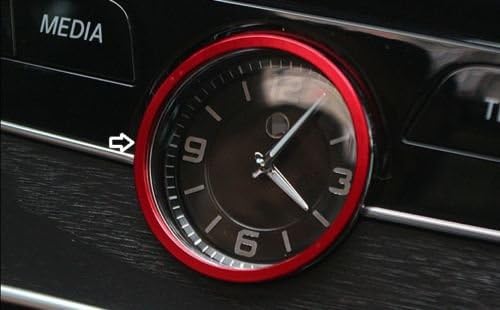 2015 Mercedes Benz C Class W205 Blue Center Console Watch Clock Frame Cover Trim (Red)