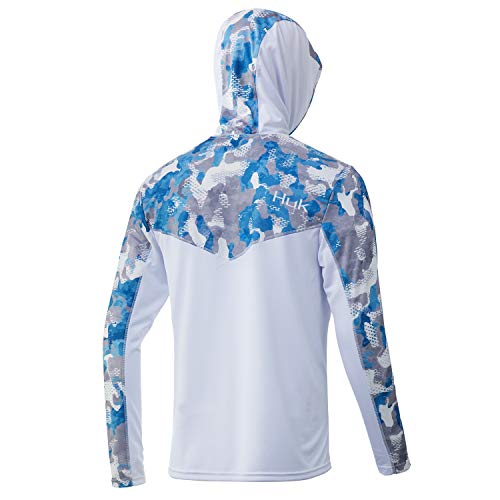 HUK Herren Icon X Camo Hoodie | Performance Angeljacke Hoodie – Bild 3