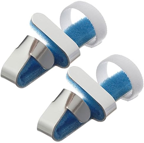 2 Pc Finger Splint Brace Bone Straightener Corrector Support Foam Pain Relief
