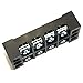 ToToT 4PCS 4 Positions Dual Row 600V 25A Screw Terminal Strip Blocks with Cover + 4PCS 4 Positions 25A Terminal Barrier Strips TB-2504