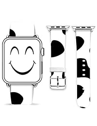Apple Watch correa 38 mm cierre w metal cierre de metal, correa de piel auténtica muñeca correa reemplazo para iWatch   hermoso Patrón piel vacuna