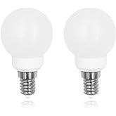 LFLAMPON LED Light Bulb 3000K Warm White Candelabra E12 Base Lightbulbs 110V 3W G14/G45 Small Bulbs 25W Equivalent 260LM Vani