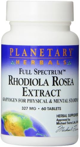 Planetary Formulas Full Spectrum Rhodiola Rosea Extract (327mg) 60 tabs