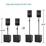 proreck club 3000 watt powered pa speaker system