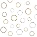Colossal ship 270 Pieces 3 Colors/3 Sizes,Hair Rings Braid Rings Hair Hoops Hair Loop Clips
