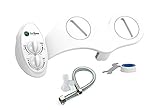 Non-Electric Bidet - Toilet Seat Attachment - Dual Nozzle for Front & Rear - Self Cleaning, Water Pressure Control, Easy Installation - By Eco Home USA