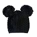 Fashion 21 Women's Winter Trendy Warm Knit Beanie Hat with Pom Pom Ears