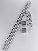 TEN-HIGH SK12 1000mm Linear Motion Guide Rail Linear Shaft Axis Rods, for CNC Machine, 2pcs Axis + 2pcs SCS12UU Block + 4pcs SK12 End Supports