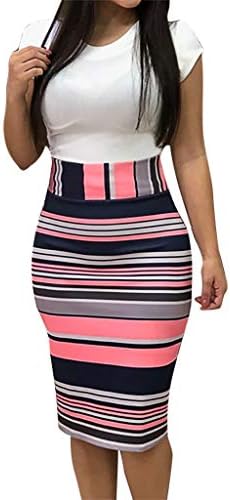 Package Hip Dress for Women Summer Ladies Floral Dress Short Sleeve Splicing Flower Printing Buttock Party Mini Dress